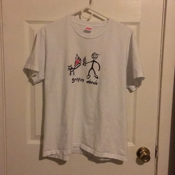 Supreme Other - Supreme spitfire wheels cat t-shirt size Medium